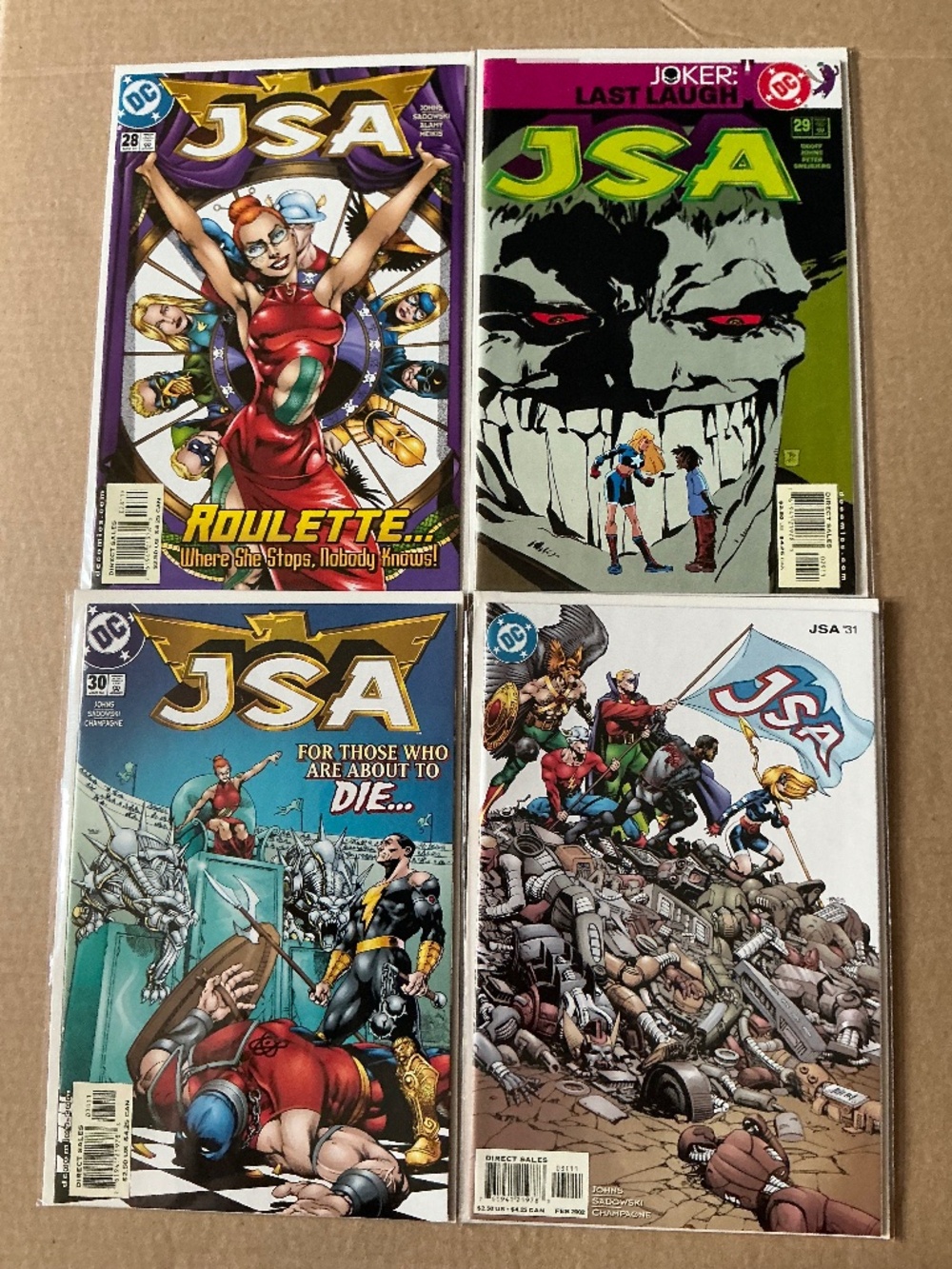 DC Comics JSA Comic Book Lot Issues 28 29 30 31